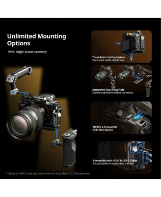 HawkLock Full Camera Cage Kit for Sony Alpha 7 V /7R V/7 IV