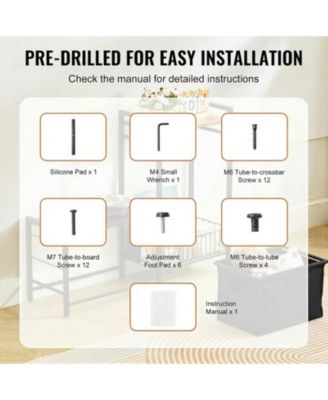 Pet Feeding Station With Storage Elevated Dog Bowls Feeder and Toy Organizer
