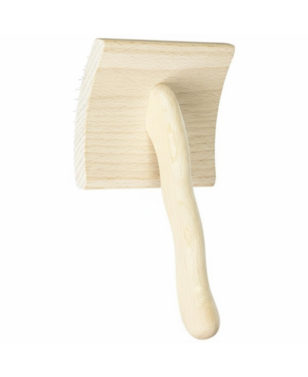 Aronkl Slicker Dog Brush Stainless Steel Pins Beechwood Handle Lightweight Groom Like Pro