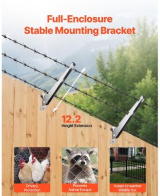 Barbed Wire Arm, Fence Post Extender, Rust-Resistant, 10 Pack