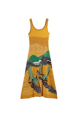 Women's Jacquard Strap Dress