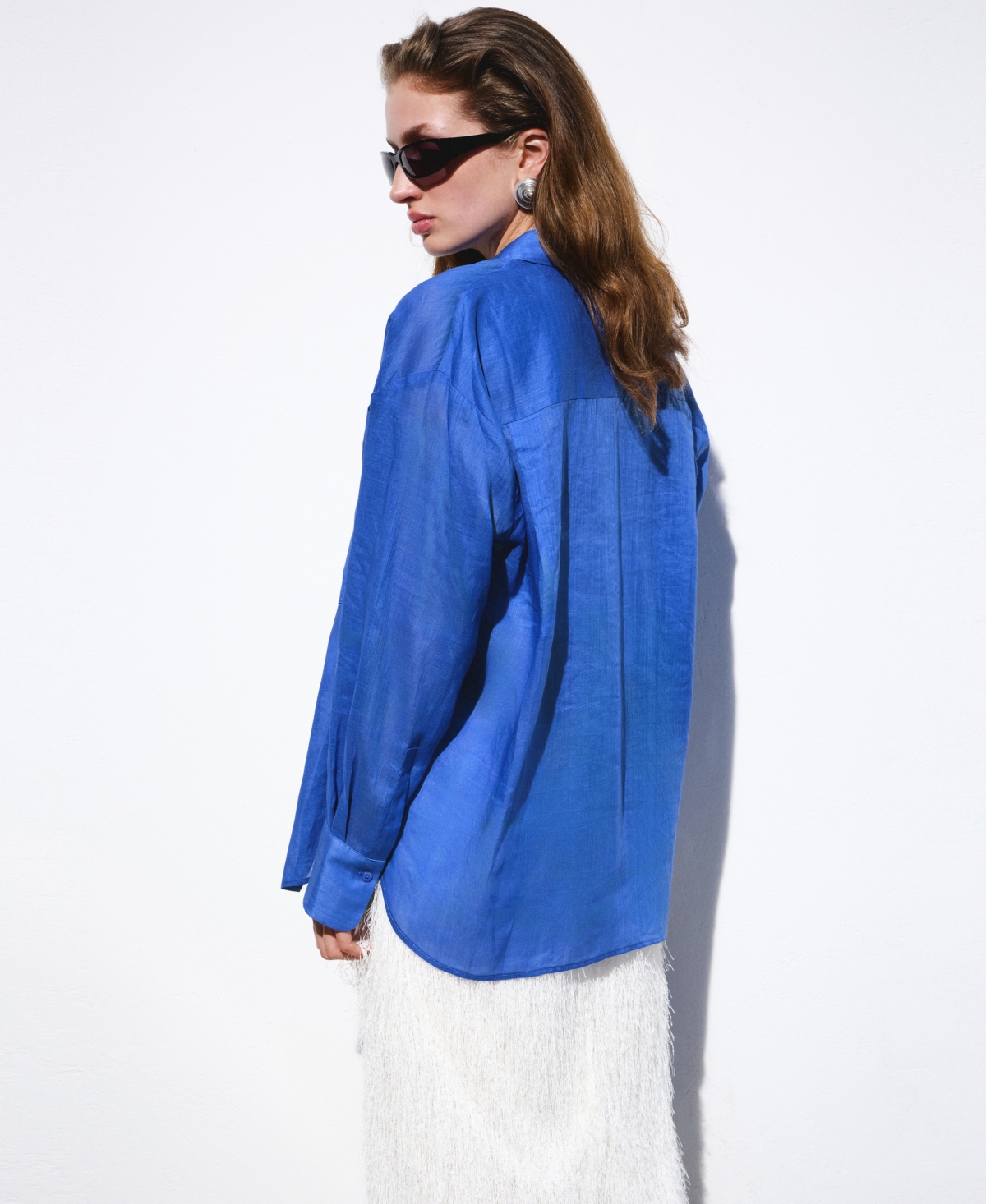 Selection Mango Women's Ramie Pockets Shirt