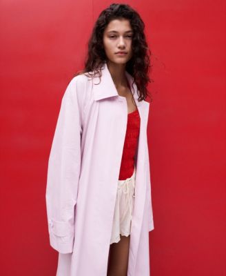 Selection Women's Long Belted Trench Coat