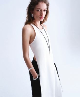 Selection Women's Long Open Back Blouse