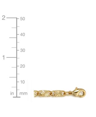 Cubic Zirconia Diamond Cut Chain Bracelet