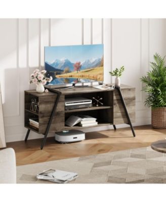 TV Stand for 47" TV, Modern Console with Adjustable Shelf, Cable Holes, Media Cabinet, U-Shaped Legs