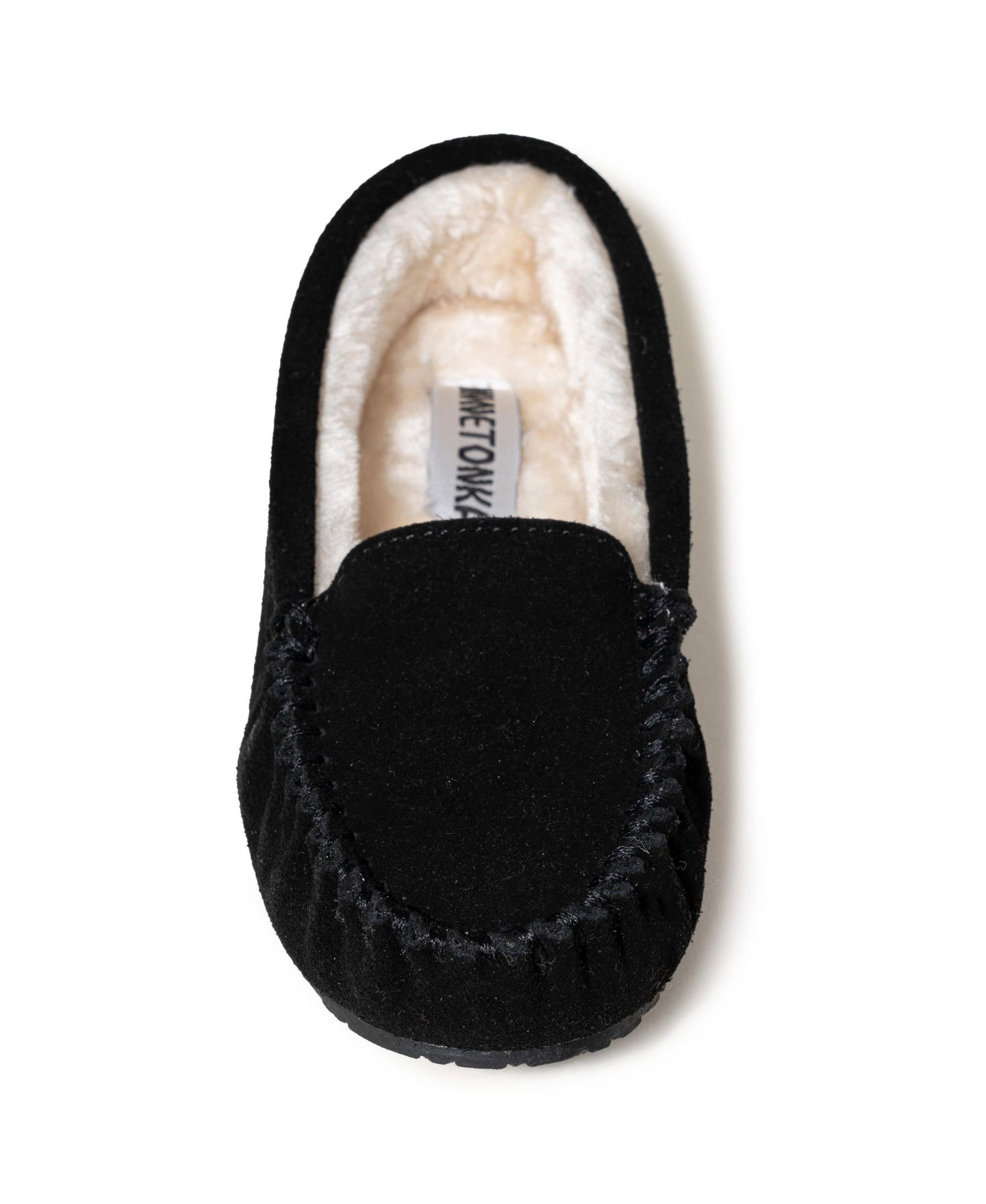 Женские тапочки Minnetonka Cosi Venetian Suede Slippers, цвет: Чёрный — фото 3