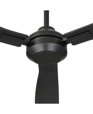 56" Sol Matte Black Wet Rated Ceiling Fan with Remote