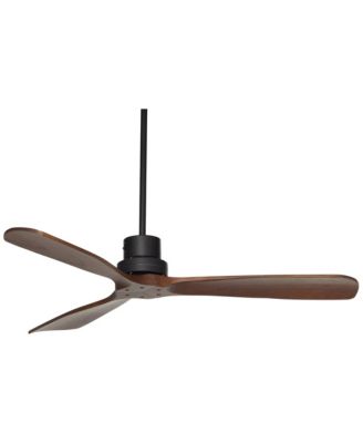 52" Casa Delta DC Dark Walnut Outdoor Ceiling Fan with 24" Rod