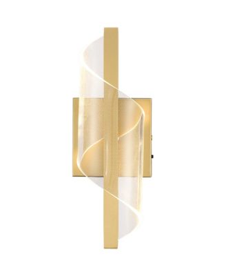 Possini Euro Cecilia 13" High Brushed Gold CCT LED Wall Sconce