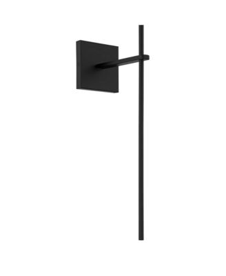 Possini Euro Ayla 32" High Black and White Linen Wall Sconce