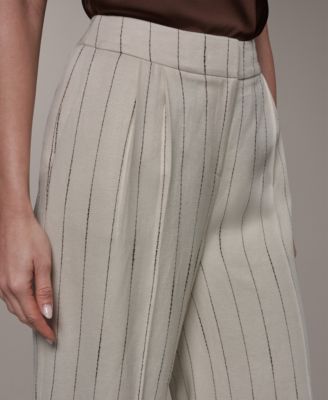 Petite High-Rise Wide-Leg Pants