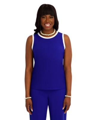 Women's Crewneck Sleeveless Blouse