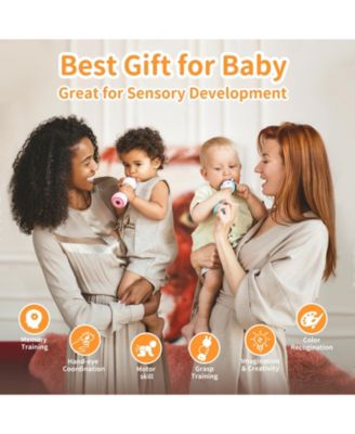 Smarty Bunny Musical Baby Rattle - Light-Up Educational & Sensory Toy with Songs and Color Learning