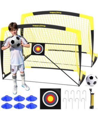 7x5 FT and 5x3.6 FT Portable Soccer Goal for Youth Players Ages 6-14, Large-Frame Design Built for Long-Term Development, Easy Setup