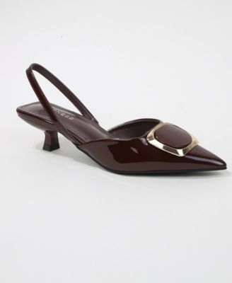 Geometric Women's Ornament Slingback Heels