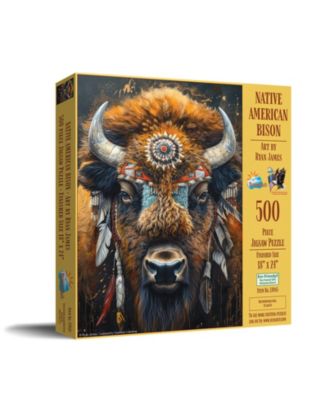 Native American Bison 500 piece Jigsaw Puzzle for Adults