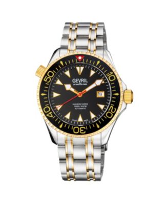 Men's Hudson Yards Swiss Automatic Two toned SS IPYG Bracelet Watch
