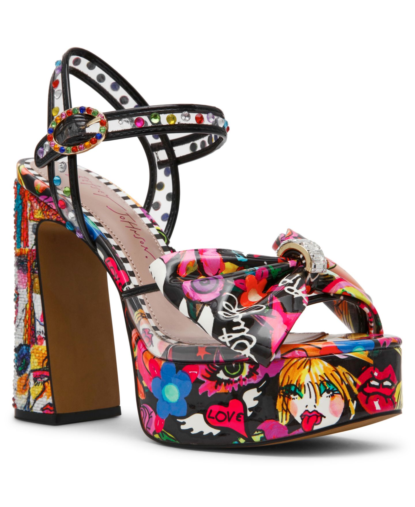 Женские сандалии Betsey Johnson Shelley Platform Dress Sandals, цвет: Яркий разноцветный — фото 1