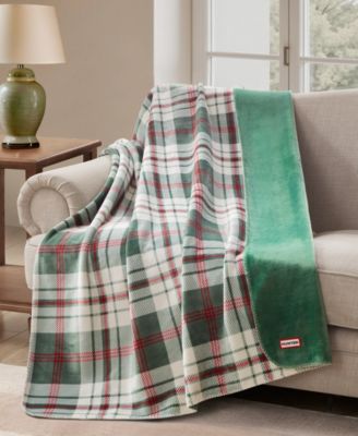 Plaid Reversible Plush Throws, 50" x 70"