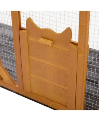 Outdoor Cat Catio Enclosure Patio House With Platforms For 1-3 Cats