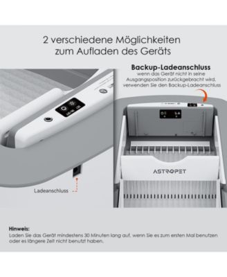  Wi-Fi Smart Litter Box with Touchscreen App Control, Wide Entryway, Self-Cleaning System and Odor Seal Technology, Quiet Operation