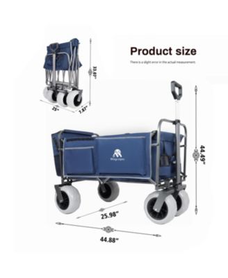 500lbs Beach Utility Carts w/ Cooler Bag & Liner Set