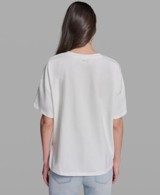 Women's Floral Print Crewneck Top