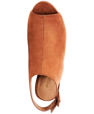 Madden Girl Beckkie Slingback Peep-Toe Booties