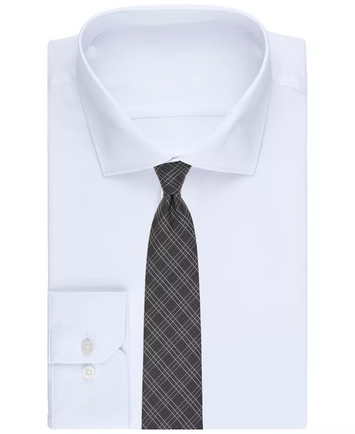 Men's Grid Pattern Tie - thumbnail 6