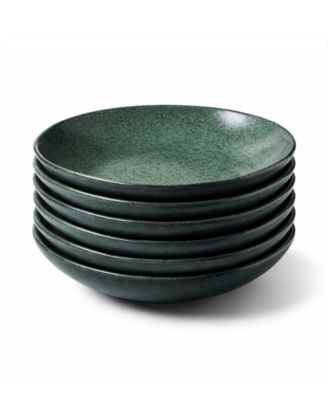 Stoneware Salad Bowls, Set of 6