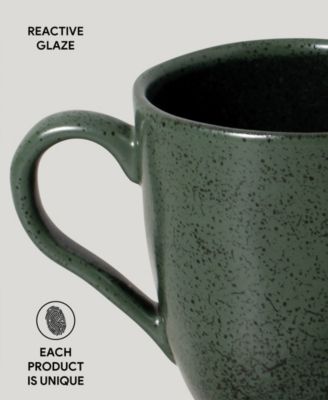 Stoneware Coffee Mugs, Set of 4