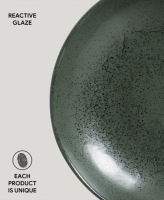 Stoneware Pasta Bowls, Set of 6