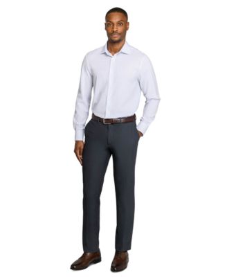 Men's Diamond Print Performance Stretch Dress Shirt