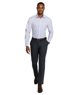 Men's Slim-Fit Performance Stretch Comfort Dress Shirt