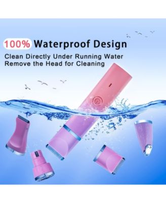 4 in 1 Pet Clippers Kit Rechargeable Cordless Quiet Trimmer for Dogs Cats Feet Face Ears Toenails