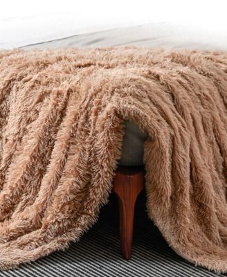 Shaggy Textured Throw, 50" x 60"