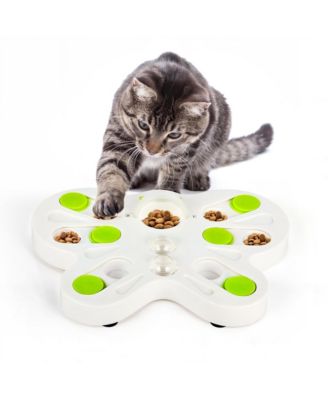 Interactive Cat Puzzle Feeder Slow Feed Maze Multiple Difficulty Levels Mental Stimulation Detachable Non Slip
