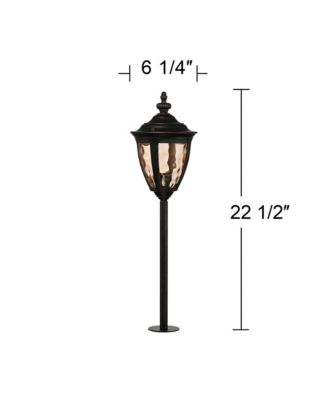 Uvas 22 1/2" High Traditional Outdoor Landscape Path Lights Porch House Set of 2 LED Bulb Finish