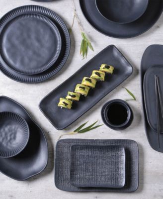 Stoneware Linhas Dessert Plates, Set of 6