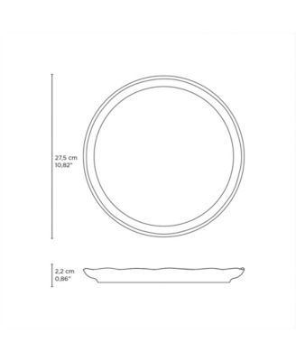 Stoneware Dinner Plates, Set of 6