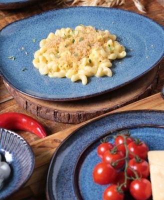 Stoneware Oval Dinner Plates, Set of 6