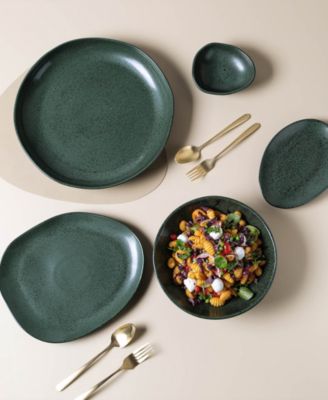 Stoneware Oval Dinner Plates, Set of 6