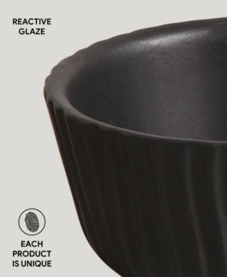 Stoneware Linhas Ramekins, Set of 6