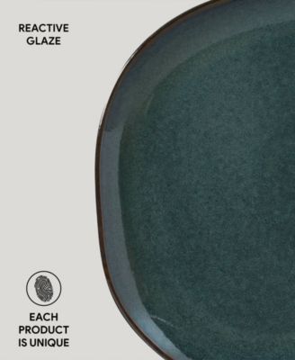 Stoneware Oval Dinner Plates, Set of 6