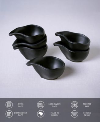 Stoneware Teardrops, Set of 6