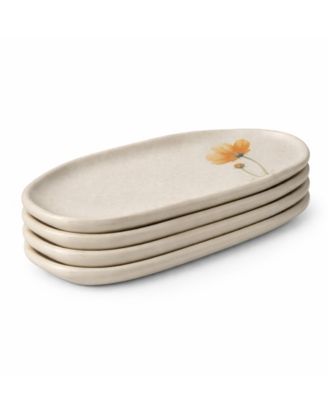Campestre Stoneware Shallow Oval Platters, Set of 4