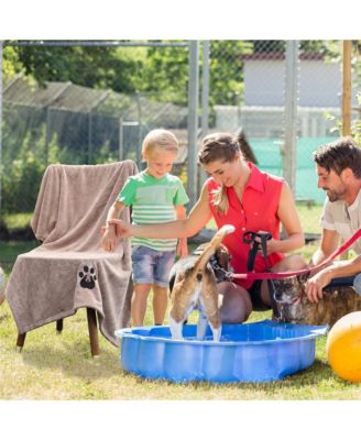 4 Pack Super Absorbent Microfiber Pet Towels for Dogs Cats Bath Drying