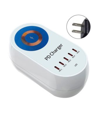 140W Charger - 5 Port Fast Charging Station with 100W PD and 15W MagSafe