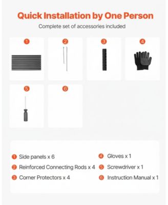 Large Galvalume Raised Garden Bed, 6.7 x 3 x 1.5 ft Metal Planter Box with Rolled Edges